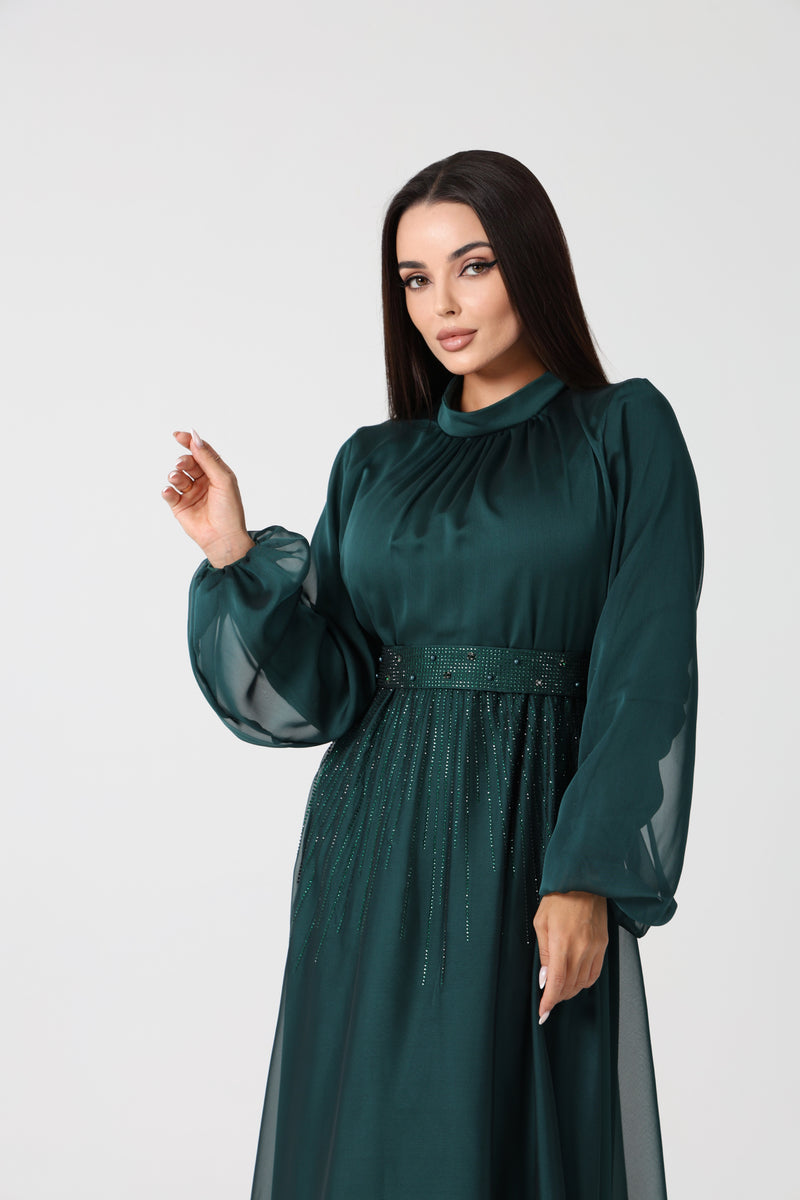 Amira Dress - Emerald  Couture By Noor