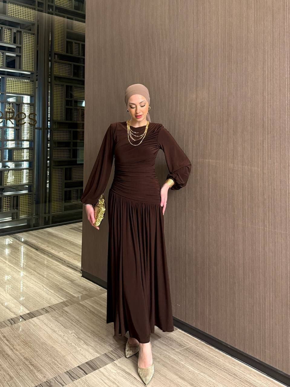 draped jersey maxi dress Dina Draped Jersey Maxi Dress